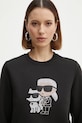 Odzież Karl Lagerfeld bluza IKON A1W20081 czarny