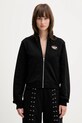 Diesel bluza bawełniana F-FLACIN bawełna czarny A16842.0BMBJ