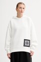 MMC STUDIO bluza z elastanem biały VERITE.HOODIE
