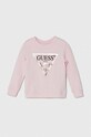 Guess gyerek melegítőfelső pamutból pamut rózsaszín K74Q12.KAUG0.PPYH