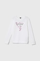 Guess bluza bawełniana dziecięca nadruk biały J74Q10.KAUG0.9BYH