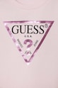 Dziewczynka Guess bluza bawełniana dziecięca J74Q10.KAUG0.9BYH różowy
