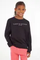 czarny Tommy Hilfiger Bluza bawełniana dziecięca Dziecięcy