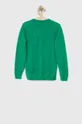 United Colors of Benetton gyerek pamut pulóver zöld