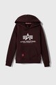 Дитяча кофта Alpha Industries з капюшоном бордо 196701.21