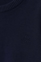 Мальчик Детский хлопковый свитер United Colors of Benetton 1294G1012.P.NOS тёмно-синий
