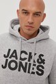 Mikina Jack & Jones sivá 12152840