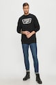 Vans - Bavlnená mikina VN0A45CIBLK1 čierna AA00