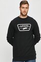 Vans - Bluza bawełniana czarny VN0A45CIBLK1