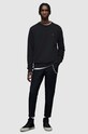AllSaints - Bluza Raven Crew negru MF048K