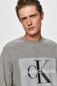 Bavlněná mikina Calvin Klein Jeans šedá J30J307742.NOS