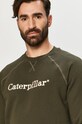 Caterpillar - Hanorac de bumbac verde 2910462.12404