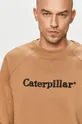 béžová Caterpillar - Bavlnená mikina
