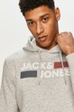Îmbrăcăminte Jack & Jones - Hanorac de bumbac 12152840. gri