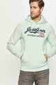 Jack & Jones - Bluza z kapturem turkusowy 12172349.