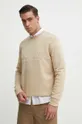 bež Bombažen pulover Armani Exchange