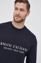 Хлопковая кофта Armani Exchange тёмно-синий 8NZM88.ZJKRZ.NOS