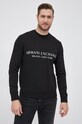 Armani Exchange bluza bawełniana czarny 8NZM88.ZJKRZ.NOS