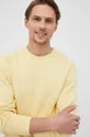 żółty Selected Homme bluza bawełniana Męski