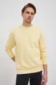 żółty Selected Homme bluza bawełniana
