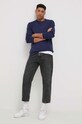 Wrangler Sweter bawełniany W8M0QL114 granatowy AA00