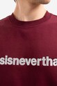 thisisneverthat felpa in cotone T-Logo Crewneck rosso TN210TSWCW01
