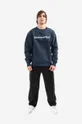 thisisneverthat bluza bawełniana T-Logo Crewneck granatowy