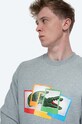 Lacoste cotton sweatshirt SH2183 4JV gray SH2183.4JV