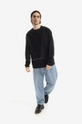 Tom Wood cotton sweatshirt Tom Wood Rivoli Long Sleeve 22292.975 black