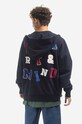 Clothing Billionaire Boys Club cotton sweatshirt Heart And Mind Zip Through Hood B22227 navy