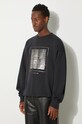 A-COLD-WALL* cotton sweatshirt Foil Grid Crewneck black ACWMW075.
