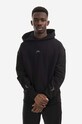 Bavlněná mikina A-COLD-WALL* Essential Hoodie s kapucí černá ACWMW081.