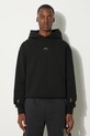 A-COLD-WALL* bluza bawełniana Essential Hoodie nadruk czarny ACWMW081.