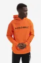 oranžová Bavlnená mikina A-COLD-WALL* Essential Logo Hoodie Pánsky