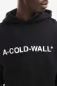nero A-COLD-WALL* felpa in cotone Essential Logo Hoodie