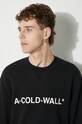 A-COLD-WALL* bluza bawełniana Essential Logo Crewneck ACWMW082. czarny