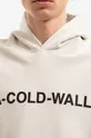 μπεζ Βαμβακερή μπλούζα A-COLD-WALL* Essential Logo Hoodie