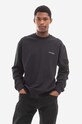 Pamučna dukserica A-COLD-WALL* Polygon Technical Crewneck print crna ACWMW079.