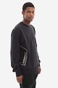 Bavlněná mikina A-COLD-WALL* Polygon Technical Crewneck ACWMW079 BLACK ACWMW079.