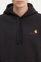 Carhartt WIP bluză Hooded American Script Sweatshirt negru I028279.