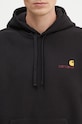 Clothing Carhartt WIP sweatshirt Hooded American Script Sweatshirt I028279. black