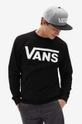 черен Памучен суичър Vans CLASSIC CREW II Чоловічий