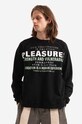 PLEASURES felpa sovrastampa nero P22SP017
