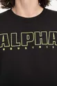 fekete Alpha Industries felső Embroidery