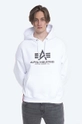 white Alpha Industries sweatshirt Basic OS Hoody Men’s