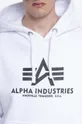 bílá Mikina Alpha Industries Basic OS Hoody