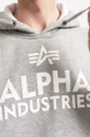 gray Alpha Industries sweatshirt Alpha Industries Foam Print Hoody 143302 17