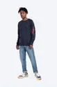 Pulover Alpha Industries Bluza Alpha Industries X Fit Sweat 158320 07 mornarsko modra