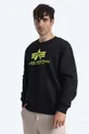 black Alpha Industries sweatshirt Alpha Industries Basic Sweater 178302NP 478 Men’s