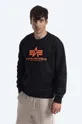 черен Суичър Alpha Industries Basic Sweater 178302RP 614 Чоловічий